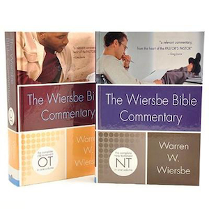 Wiersbe Bible Commentary, 2 Volumes by Warren W. Wiersbe. Christian Resource Centre