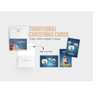 Bible Society Christmas Cards Traditional 12pk. Christian Resource Centre