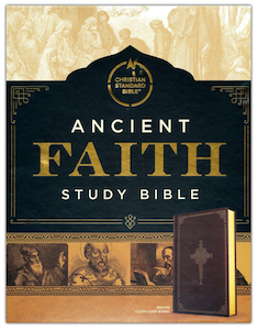 Books: CSB Ancient Faith Study Bible--hardcover, brown. Christian Resource Centre