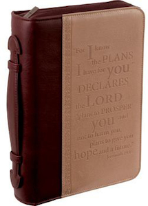 Case Classic Large: Two-Tone LuxLeather - I Know The Plans. Christian Resource Centre