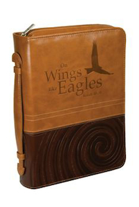 Case Classic Large: Two-Tone LuxLeather - Wings Like Eagles by Christian Art. Ch…