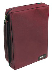 Books: Case Value Large: Polyester - Burgundy. Christian Resource Centre