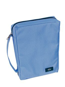 Case Value Large: Polyester - Light Blue. Christian Resource Centre