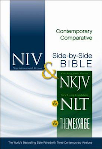 NIV/NKJV/NLT/Message Bible 2011 Parallel Contemporary Comparative Hardcover by Z…