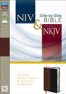 NIV/NKJV Bible 2011 Parallel Duotone Russett Black. Christian Resource Centre