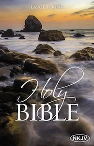 Books: NKJV Bible Larger Print Paperback. Christian Resource Centre