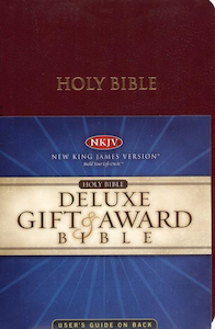 NKJV Gift & Award Bible, Imitation leather, Burgundy. Christian Resource Centre