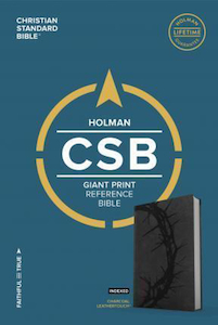 CSB Bible Reference Giant Print Leathertouch Charcoal Indexed. Christian Resource Centre