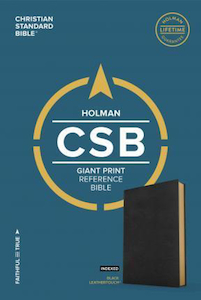 CSB Bible Reference Giant Print Leathertouch Black Indexed. Christian Resource Centre