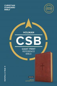 CSB Bible Reference Giant Print Leathertouch Brown Indexed. Christian Resource Centre