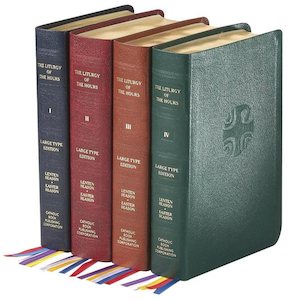 Liturgy of the Hours (Set of 4) - Large Print in Leather by Catholic Book Comp. …