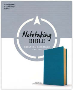 CSB Notetaking Bible Expanded Reference Edition sea depth leathertouch 9 point type