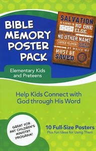 Bible Memory Poster pack for Elementary Kids and Preteens Ages 5-12