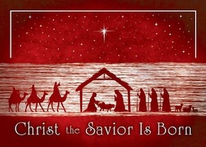 Christ the Savior (Luke 2:11) Christmas Cards - 12 Cards & Envelopes (Christian Art)