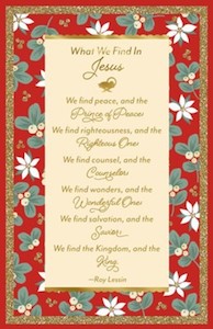 What we Find in Jesus, Boxed Christmas Cards - 18 Cards & Envelopes (DaySpring)