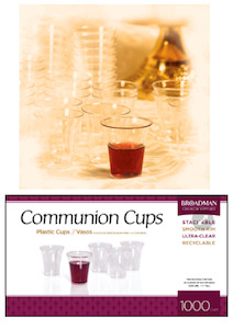 Communion Cups 1000 Plastic Cups (1000 Count Box): Stackable / Smooth Rim / Ultr…