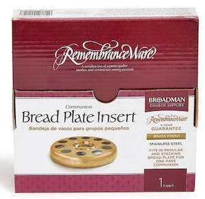 Communion Bread Plate Insert Brass (gold)