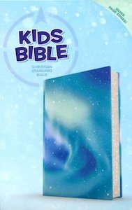 CSB Kids Bible northern lights leathertouch Ages 7-12 11.25 point font