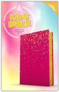 CSB Kids Bible pink leathertouch Ages 7-12 11.25 point font