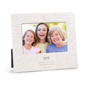 Mum Ceramic Stamped Words - Photo Frame