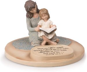 Mother and Daughter Teach Me Your Ways - Cast Stone Sculpture