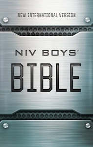 NIV Boys' Bible, metallic hardcover Ages 8-12