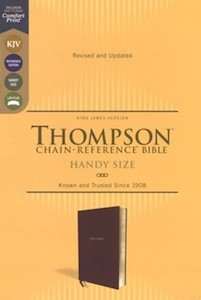 KJV Thompson Chain-Reference Bible Handy Size Burgundy Leathersoft 8 point Comfort Print