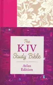 KJV Study Bible Atlas Edition Wildflower Bouquet INDEXED 8.5 point font