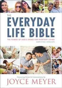 Everyday Life Amplified Bible Hardcover - Joyce Meyer. 10 point font