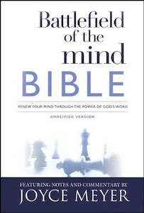 Battlefield of the Mind Amplified Bible Hardcover - Joyce Meyer