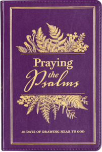 Praying the Psalms Purple Faux Leather Prayer Book