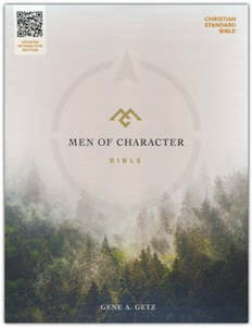 CSB Men of Character Bible forrest leathertouch INDEXED 9.75 point font