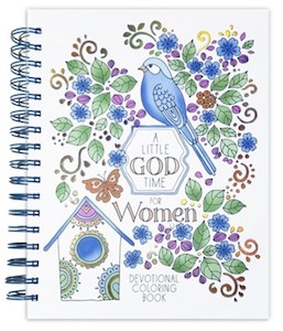 Little God Time for Women Devotional Colouring Book Spiral Hardcover