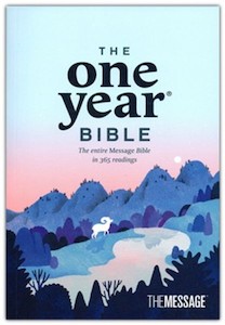 Message One Year Bible softcover 9.25 point font