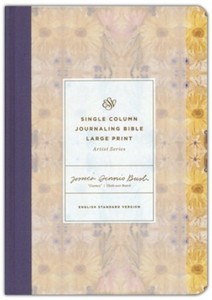 ESV Single Column Large Print Journaling Bible Jessica Dennis Bush Cosmos Cloth …