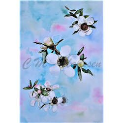 Creative art: White Manuka Print A4 / A3