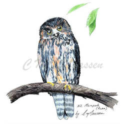 Morepork Print A4 / A3