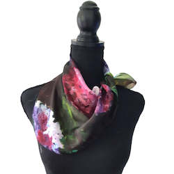 Hydrangea Pink Silk Scarf