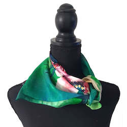 Creative art: Pink Manuka Silk Scarf