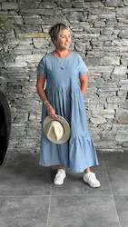 Womenswear: Twirl Dress - Chambray