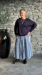 Womenswear: Blue Check Sarah Skirt