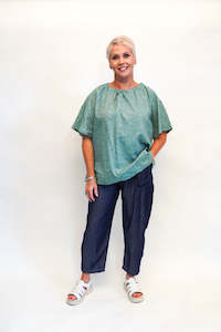 Womenswear: Mici Tie Top - Green