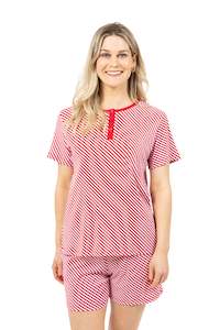 Clothing: Women's Luxe Jersey Cotton Candy Christmas Pyjamas