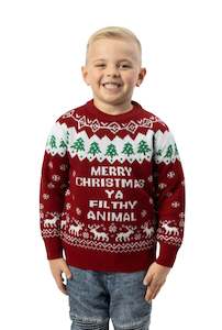 Clothing: Children's Filthy Animal Christmas Jumper