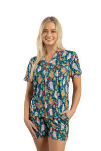 Clothing: Women's Luxe Bamboo Australiana Christmas Pyjamas