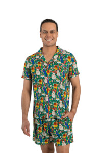 Men's Luxe Bamboo Kiwiana Christmas Pyjamas