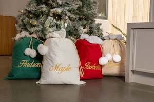 Luxe Velvet Personalised Santa Sacks