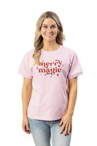 Christmas T-Shirt: Women's Merry Magic Christmas T-Shirt