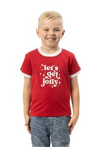 Christmas T-Shirt: Children's Lets Get Jolly Christmas T-Shirt