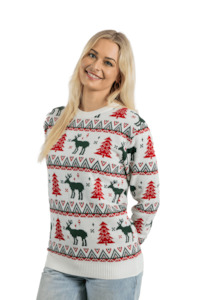 Ladies Christmas Jumpers: Women's Winter Wonderland Christmas Jumper